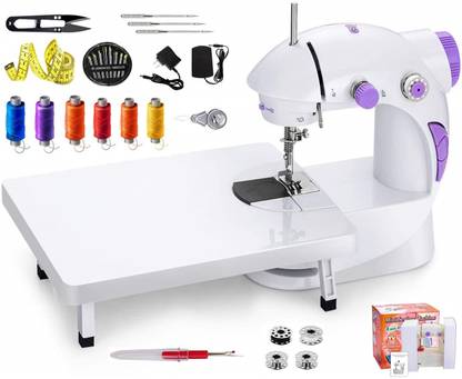 Kiwilon Sewing Machine for Home Tailoring with Extension Table, Foot Pedal, Adapter Kit Electric Sewing Machine