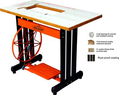 Rilson SPECIAL DOMESTIC STAND TABLE OF SEWING MACHINE WITH BELT Manual Sewing Machine