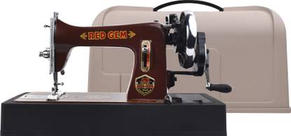 RED GEM With Cover Manual Sewing Machine