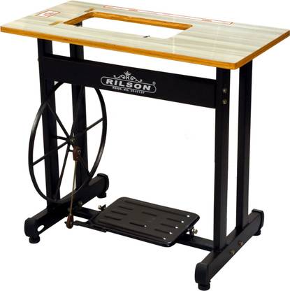 Rilson Domestic Sewing Machine Stand and Table Set with two types of belts Manual Sewing Machine