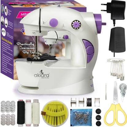 akiara Mini Electric Sewing Machine for Home Use With Sewing Kit Electric Sewing Machine
