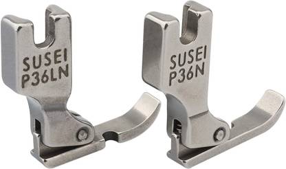 EASYSEW P36LN/P36N Zipper Presser Foot for Industrial Sewing Machine (Pack of 2) Combo SeT P36LN & P36N COMBOPRESSURE FOOT AND ZIPPER FOOT zipper pressure foot with High Shank