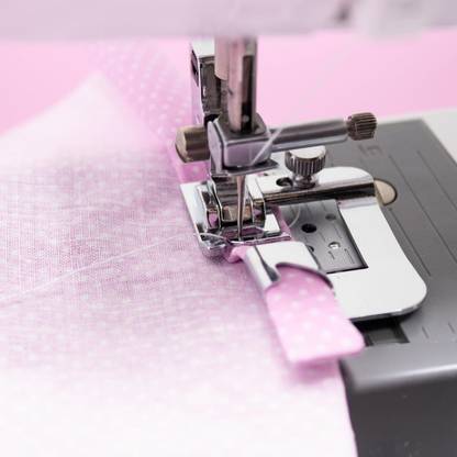EASYSEW 5 Sizes Wide Rolled Hem Pressure Foot Sewing Machine Presser Foot-(6/8) presser foot with Low Shank
