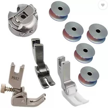 EASYSEW TAILOR MACHINE PARTS Bobbin, Bobbin Case, Presser Foot P952, P351, T35 Tailor Machine Parts with Snap-On