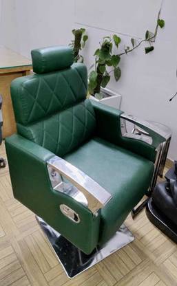 Choudhary Enterprise Comfortable Salon Chair Adjustable Steel DesignStyling Chair-(Green) Styling Chair