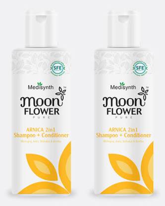 MEDISYNTH Moon Flower Pure Arnica 2 in 1 Shampoo+Conditioner Pack of 2