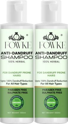 Fowke Anti Dandruff Shampoo For Men & Women "Hair & Scalp Exfoliating " Smooth & Silky