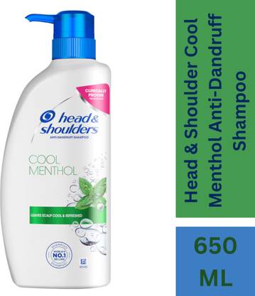 Head and Shoulders Cool Menthol Anti- Dandruff Shampoo for Cool and Refreshed Scalp