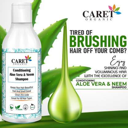 Caret Organic Aloevera Conditioning Shampoo - SLS & Paraben Free