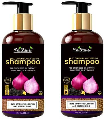 Phillauri Red Onion Black Seed Oil Strong, Smooth and Silky, Anti Dandruff Shampoo