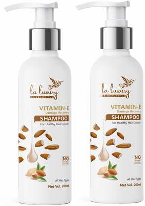 laluxury Almond Shampoo For Healthy Hair Growth | Nourishment With Almond Oil-Vitamin E