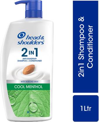 HEAD & SHOULDERS 2-in-1 Cool Menthol Anti Dandruff Shampoo + Conditioner With Almond Milk