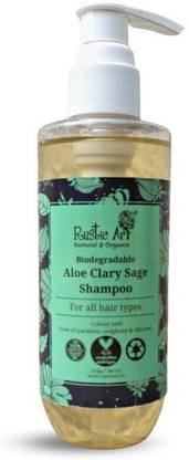 RUSTIC ART Aloe Clary Sage Shampoo 210gm (New)