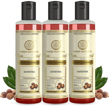 KHADI NATURAL Herbal Satritha Cleanser/Shampoo (Pack of 3)