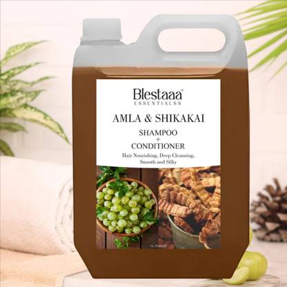 blestaaa essentialss Amla , Aritha & Shikakai Shampoo with conditioner for Reduce hairfall