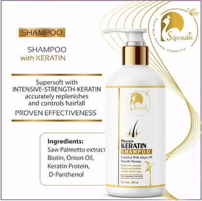 Sipradh Natural Rice Water Shampoo with Keratin for Damage Repair, Strong & Healthy Hair