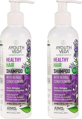 Ayouthveda HEALTHY HAIR SHAMPOO (pack of 2)(200ml each)