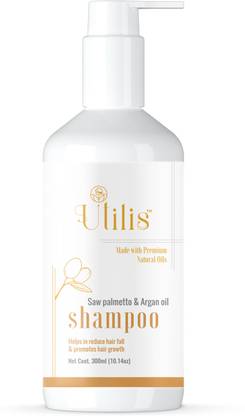 UTILIS 2x DHT Blocker Anti Hair Fall Shampoo| Saw Palmetto, Argan & 5 Natural Oils