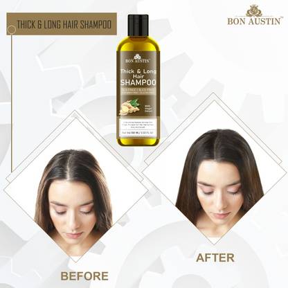 Bon Austin Thick & Long Hair Shampoo with Ginger Extract To Get Shiny Hair Pack 1 of 100ML