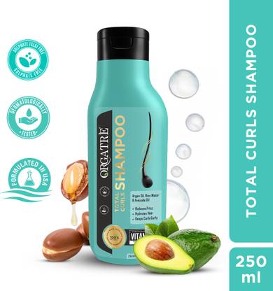 Orgatre Total Curls Shampoo for Men & Women with Natural Ingredients