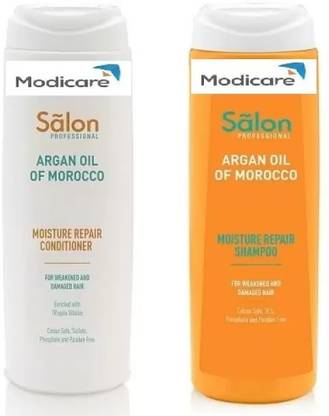 Modicare Modi-Salon Morocco Shampoo Or Conditioner 200ML Each +puff free (Set Of 3)2