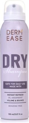 DERMEASE Dry Shampoo Instant Refresh Oil Absorment Shampoo