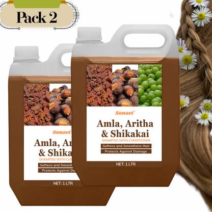 Sonavi Amla Shikakai Anti Hairfall Shampoo with Conditioner for Men & Women