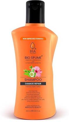 IHA Biospume Shampoo Hibiscus, Henna & Bhringraj (250 ML, Pack of 1)