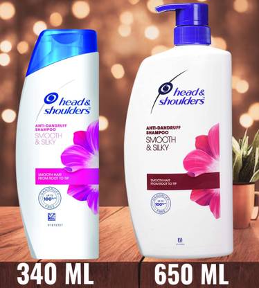 HEAD & SHOULDERS Smooth and Silky, Anti Dandruff Shampoo for Women & Men