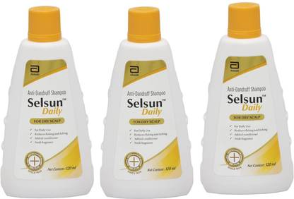 Selsun Daily Anti-Dandruff Shampoo_120ml ( pack of 3 )