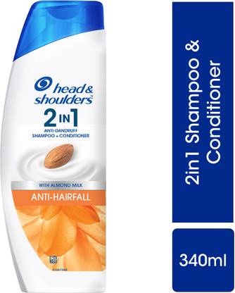 HEAD & SHOULDERS 2-in-1 Anti-Hairfall Anti-Dandruff Shampoo + Conditioner in One for Women & Men