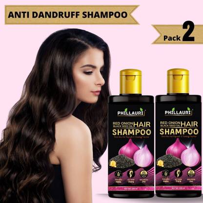 Phillauri Onion Shampoo For Hair Growth & Hair Fall Control with Onion & Black Seed Oil