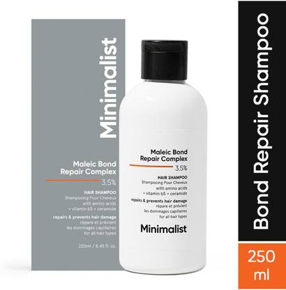 Minimalist Hair Shampoo for Dry,Damaged & Frizzy with 3.5%Maleic Bond Repair Complex