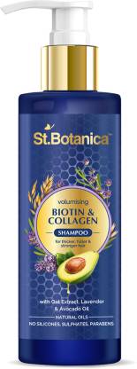 St.Botanica Biotin & Collagen Volumizing Hair Shampoo - For Thicker, Fuller and Healthy Hair