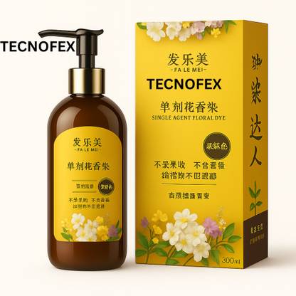 TECNOFEX Japanese Organic Hair Dye Shampoo | Gentle on Scalp & Hair