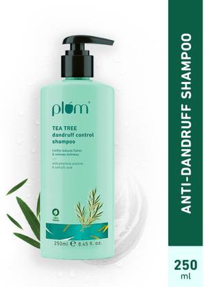 Plum Tea Tree Shampoo, Anti-Dandruff, Itchy, Flaky Scalp, Sulphate free