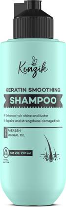 Konzik Keratin Smoothing Shampoo for Straighter, Shinier Hair, With Keratin