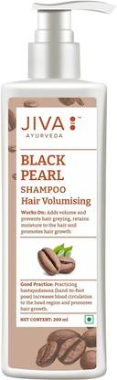 JIVA AYURVEDA Black Pearl Shampoo - Increases Hair Volume (Pack of 1)