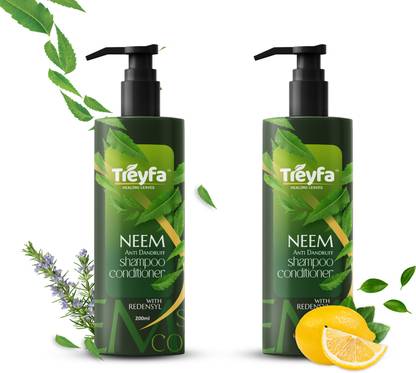 TREYFA Neem shampoo conditioner for anti dandruff, anti lice hair growth