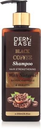DERMEASE Rejuvenating hair cleanser scalp Stimulating Black Coffee Shampoo
