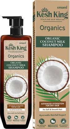 Kesh King Organics Hydrating shampoo with Organic Coconut Milk for dry rough hair