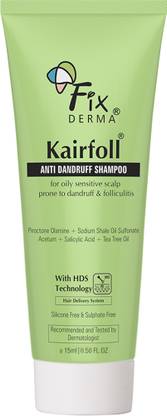 Fixderma Kairfoll Anti Dandruff Shampoo for Oily & Sensitive Scalp, Shampoo for Dandruff