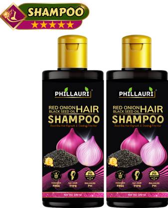 Phillauri Red Onion Black Seed Oil Shampoo With Red Onion Seed Oil Extract, Black Seed Oil