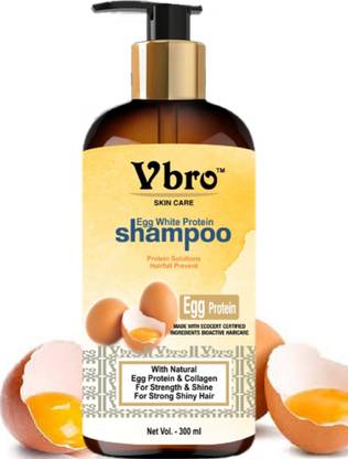 VBRO SKINCARE Egg Shampoo, for Strong Hair with Egg Protein & Collagen 300ml