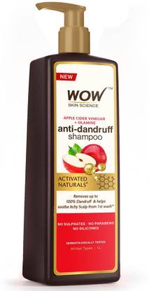 WOW SKIN SCIENCE Apple Cider Vinegar No Parabens & Sulphate Shampoo, 1000mL