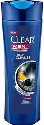 Clear Men Anti-Dandruff Shampoo for Itchy Scalp,Liquid Gel Formula with Activated Charcoal