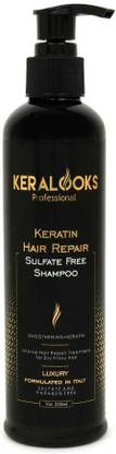keralooks professional keratin sulphate free shampoo for dry and frizzy hair