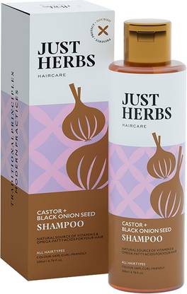 Just Herbs Castor & Onion for Hair Growth and Fall Control Shampoo