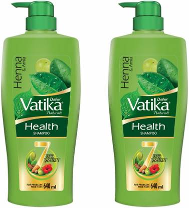 DABUR VATIKA Health Shampoo | With 7 natural ingredients | Controls Frizz