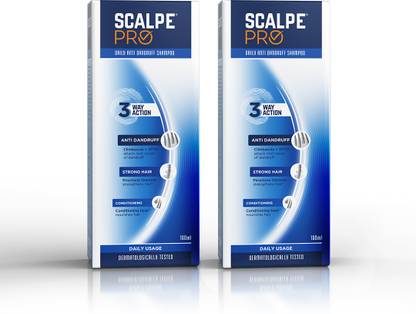 Scalpe Pro Daily Anti Dandruff Shampoo,100ml x 2